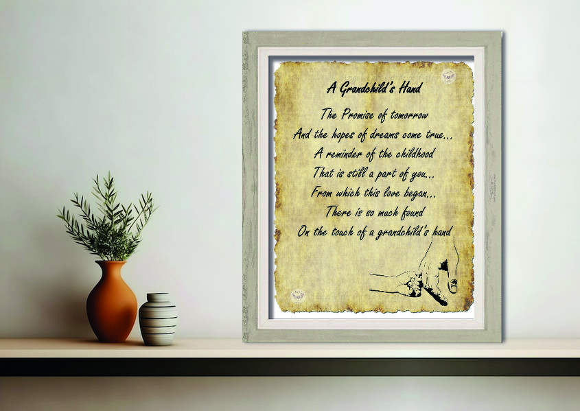 GRANDCHILDS HAND
Various Sizes
From £6.00
SEE MORE