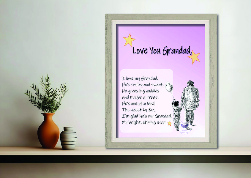 LOVE YOU GRANDAD (G)
Various Sizes
From £6.00
SEE MORE