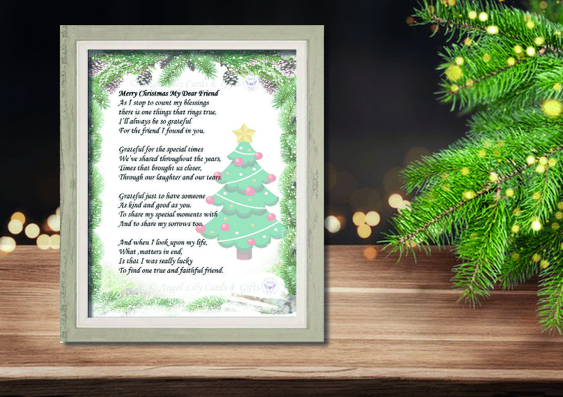 MY DEAR FRIEND
(Christmas)
Various Sizes
From £6.00
SEE MORE